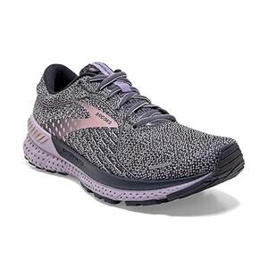 Brooks Adrenaline GTS 21 Oyster Alloy Lilac Running Shoes 8D Wide Women’s